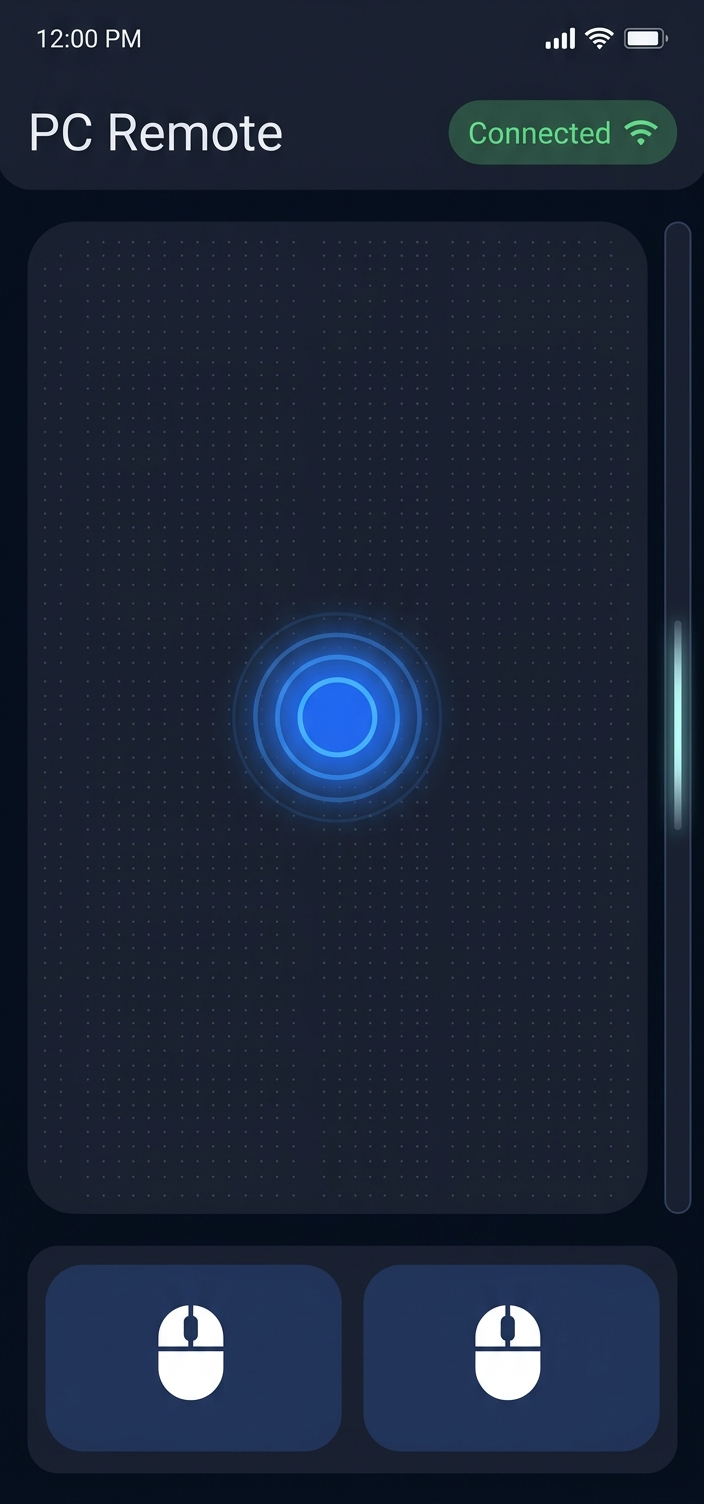 Touchpad app screen